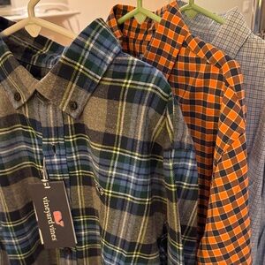 LOT of 3x Vineyard Vines Boys L (16) Button Down Shirts